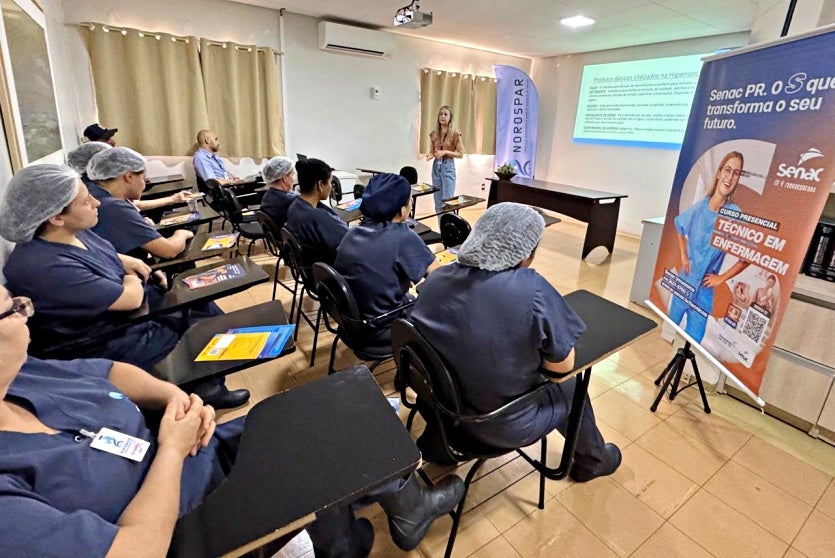 Norospar promove treinamento sobre limpeza e higiene hospitalar em parceria com o Senac