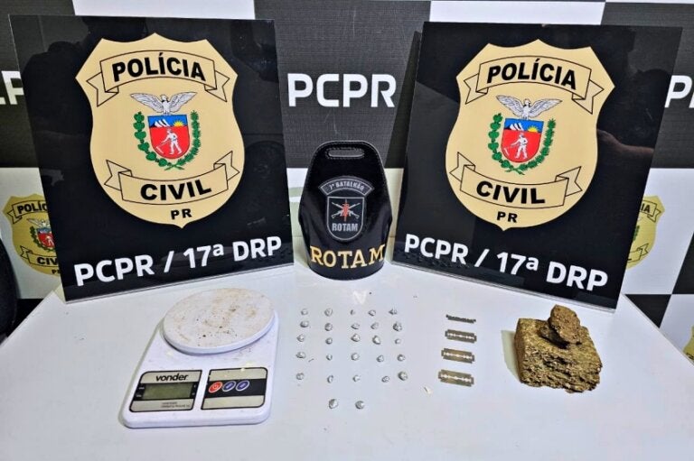 PCPR e Rotam conduzem jovem e adolescente por tráfico de drogas em Cruzeiro do Oeste