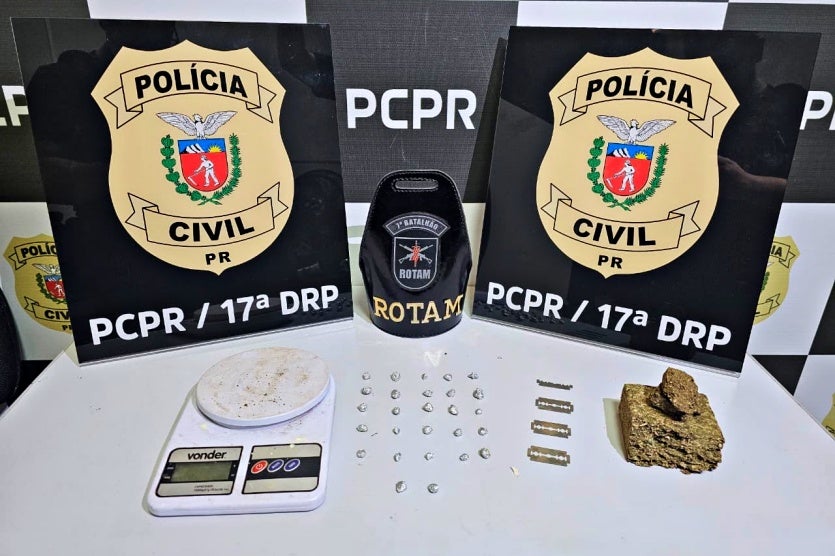 PCPR e Rotam conduzem jovem e adolescente por tráfico de drogas em Cruzeiro do Oeste