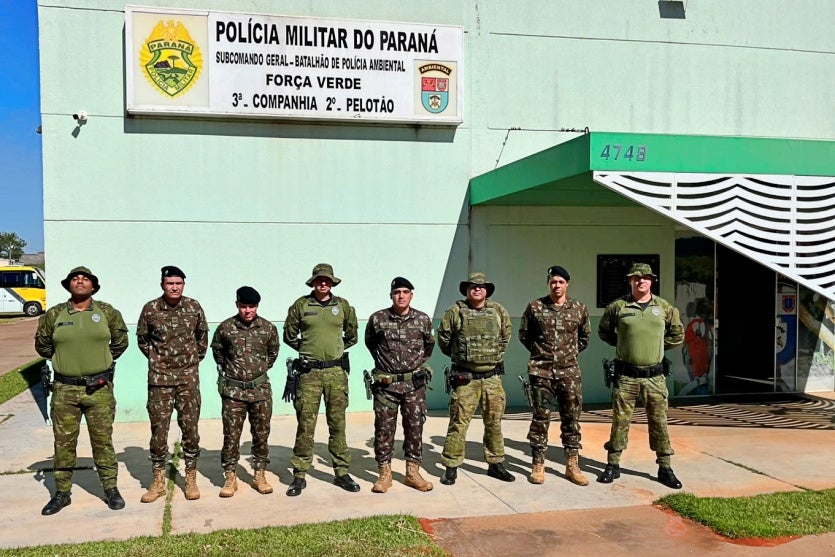 Polícia Ambiental de Umuarama recebe visita de comitiva do Exército Brasileiro