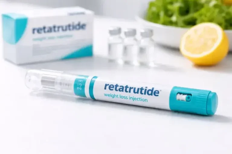 Caneta do medicamento retatrutida.