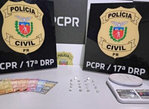 PCPR prende casal por tráfico e apreende drogas e veículo em Tapejara