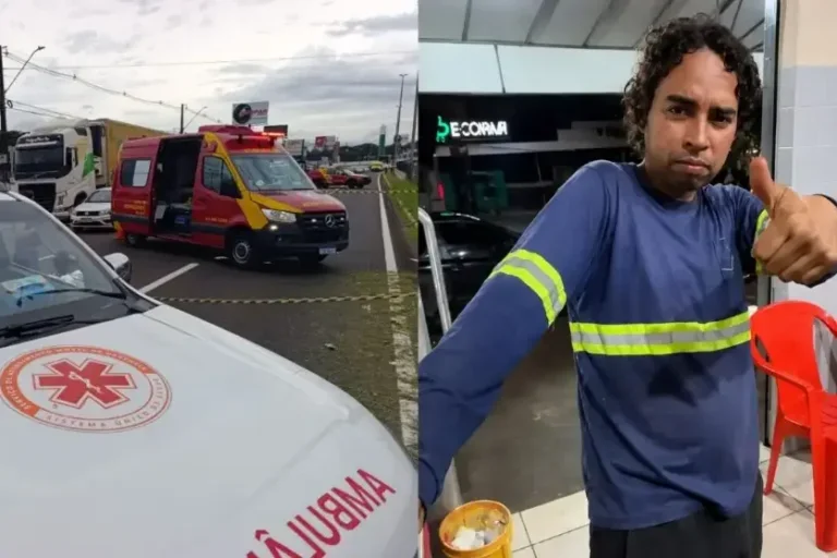 Trabalhador morre atropelado durante sinalização na BR-376; motorista deixou o local