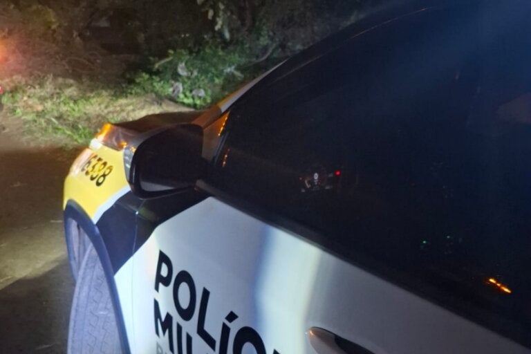 Viatura da Polícia Rodoviária Estadual.