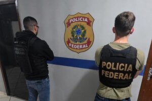 Agentes da PF durante a Operação Aliança II.