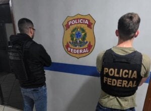 Agentes da PF durante a Operação Aliança II.