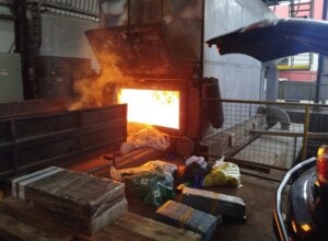 Incineração de drogas em Umuarama.