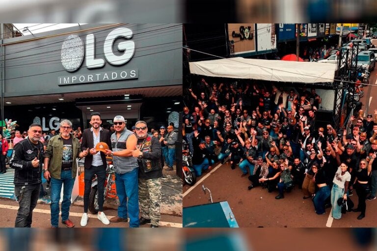 Encontro de Harley Davidson na LG Importados.