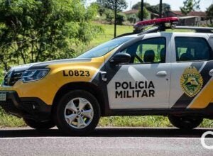 Viatura da Polícia Militar.