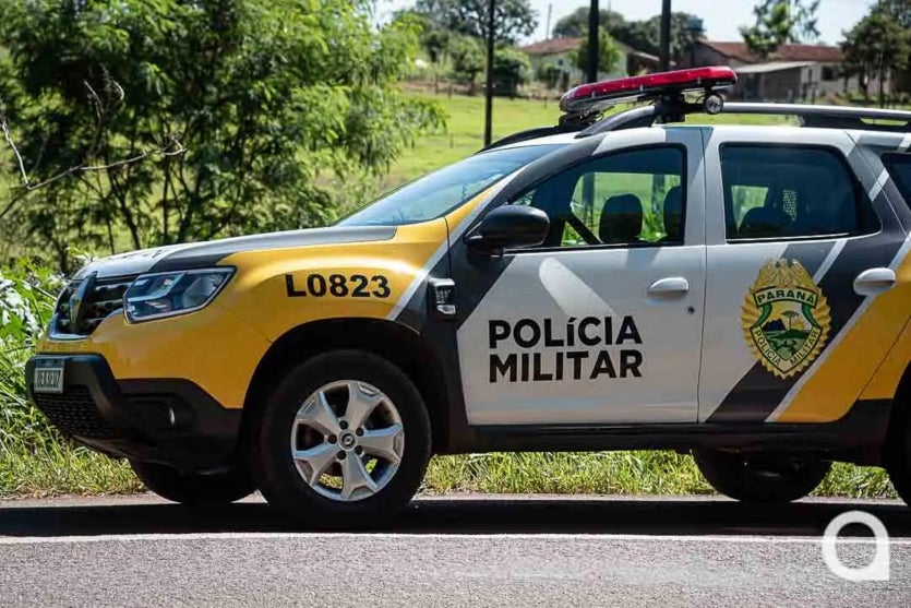 Viatura da Polícia Militar.
