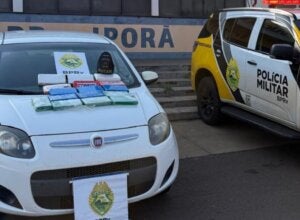 Rotam apreende 16,8 kg de cocaína avaliados em R$ 1,4 milhão na PR-323; vídeo