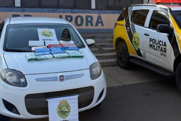 Rotam apreende 16,8 kg de cocaína avaliados em R$ 1,4 milhão na PR-323; vídeo
