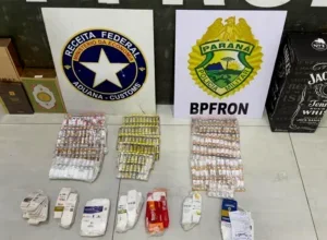 BPFron e Receita apreendem 516 ampolas de emagrecedores e prendem homem na PR-323