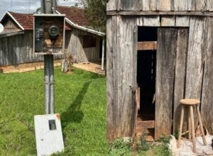 Fotos de casa que foi furtada em Francisco Alves após ser arrombada.