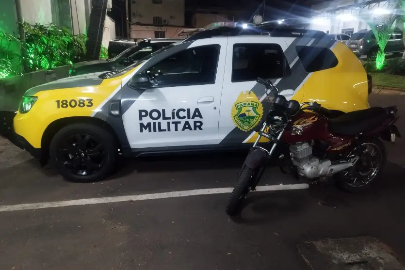 Homem é preso em flagrante após furto de motocicleta em Douradina
