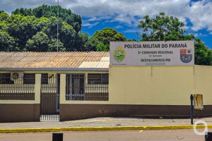 Sede da PM em Maeria Helena.