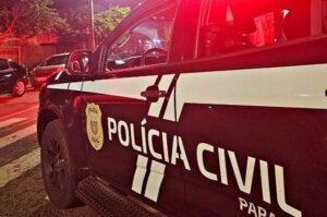 Viatura da Polícia Civil.