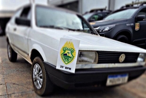 PM de Umuarama recupera Gol furtado em Pérola poucas horas após o crime