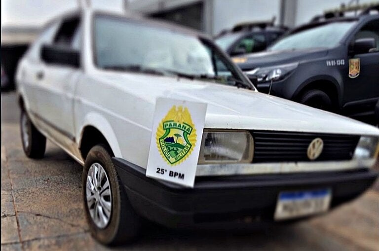 PM de Umuarama recupera Gol furtado em Pérola poucas horas após o crime