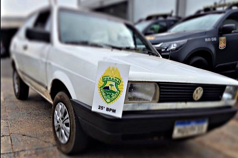 PM de Umuarama recupera Gol furtado em Pérola poucas horas após o crime