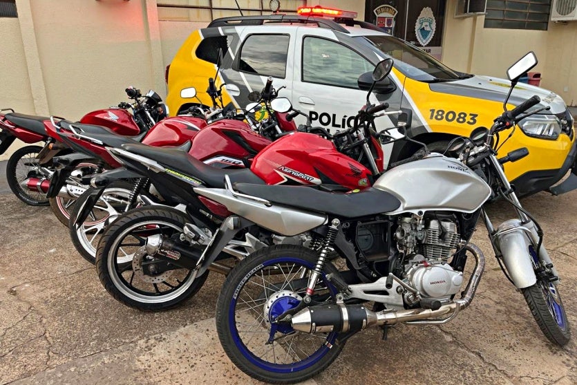PM intensifica fiscalização de trânsito e apreende várias motos em Douradina