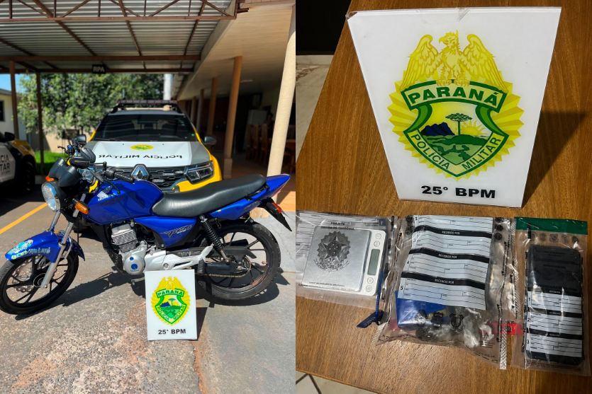 PM registra ocorrências de trânsito em Iporã e prende jovem com maconha em Perobal