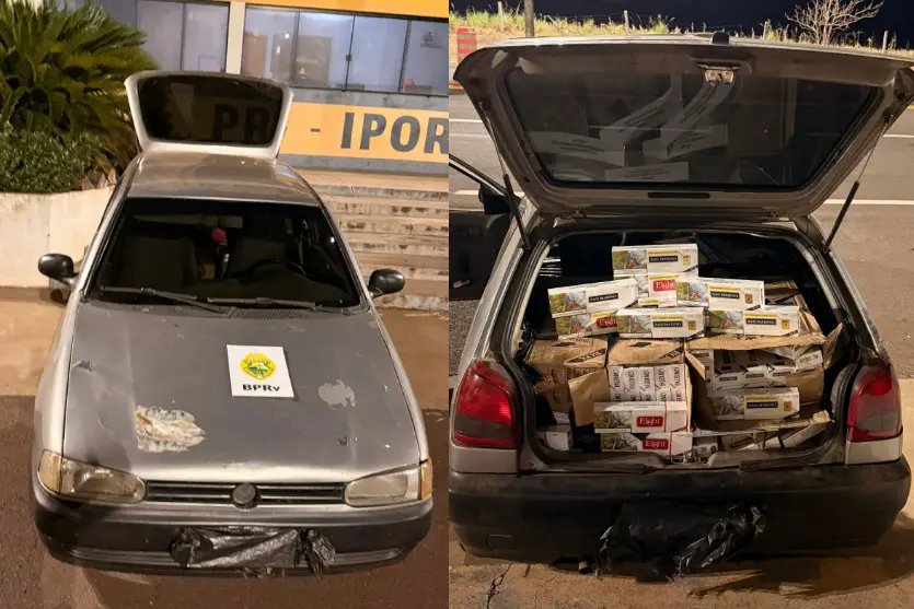 PRE apreende 5 mil maços de cigarros estrangeiros durante fiscalização em Iporã