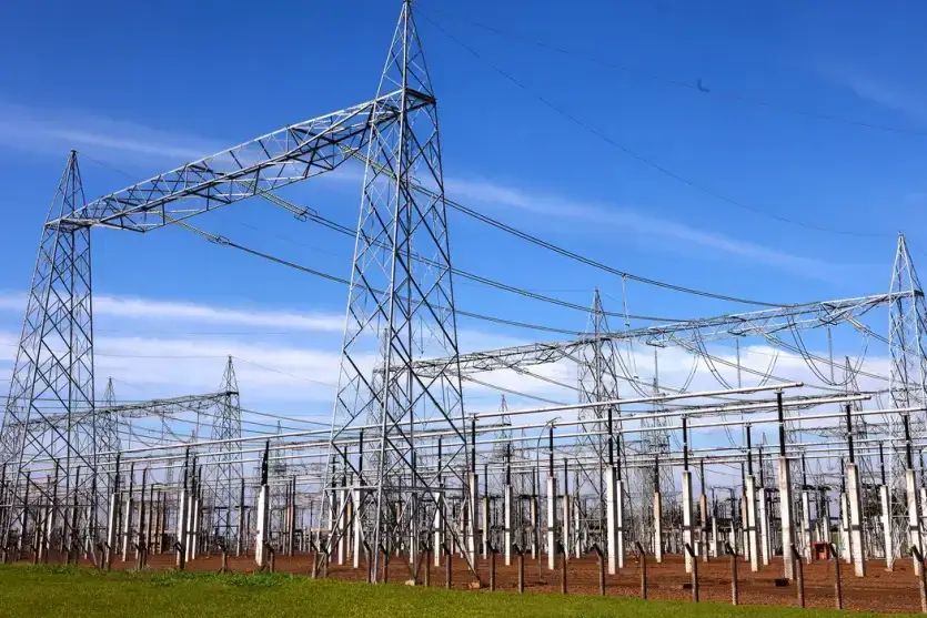 Estação de captação de energia.