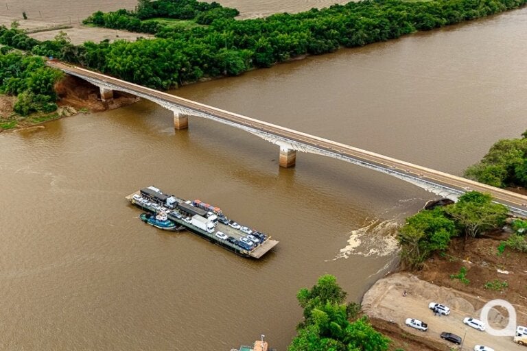 Obra na ponte do Rio Piquiri chega a 76,8% e Dnit mantém previsão de término em setembro