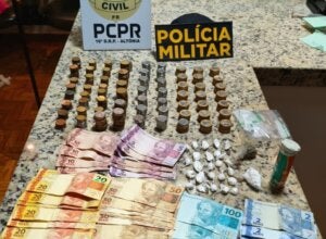 Drogas e dinheiro apreendidos em Altônia.