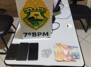 Crack apreendido em Nova Olímpia.