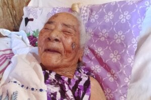 Augusta Maria de Jesus, moradora de Xambrê, aos 108 anos.
