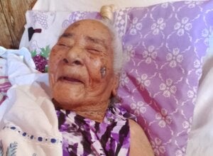Augusta Maria de Jesus, moradora de Xambrê, aos 108 anos.