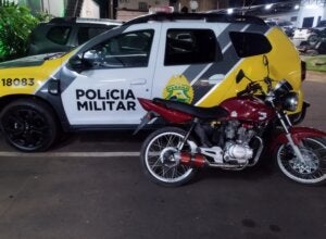 Moto apreendida de adolescennte em Douradina.