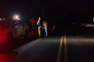 Acidente com feridos na PR-496 em Pérola.