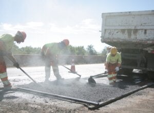 Obras na PR-323.