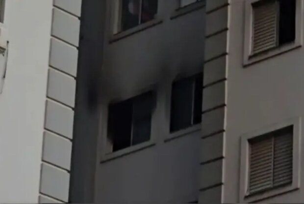 Mãe e filha são resgatadas de apartamento em chamas no Paraná