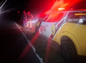 Ciclista fica ferido após ser atingido por carro na rodovia PR-082, em Douradina