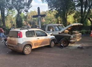 Acidente entre moto, carro e caminhonete deixa um morto na PR-239