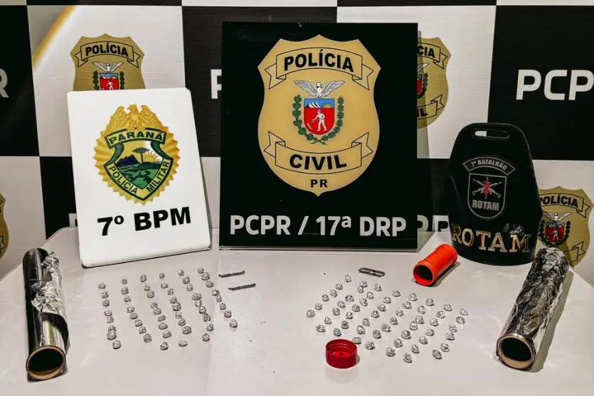 Ações conjuntas da PCPR e PM miram pontos de tráfico e prendem dois em Tapejara