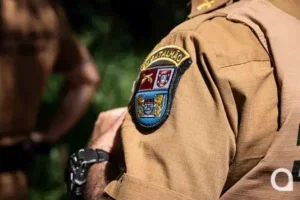 Policiais militares em Umuarama.