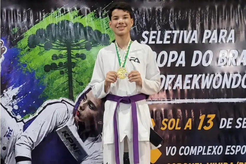 Atleta de Umuarama busca apoio para disputar Copa do Brasil de Taekwondo em Fortaleza