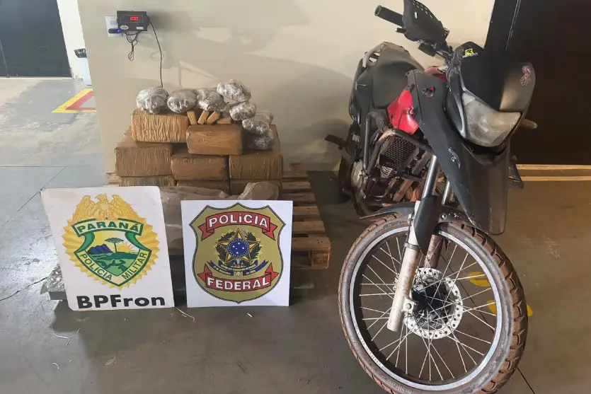Carga pesada! Polícia apreende mais de 150 kg de maconha em carretinha puxada por moto