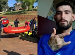 Jovem que desapareceu ao saltar de ponte no Paraná.