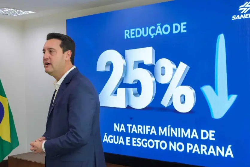 Conta da Sanepar terá desconto de 25% no Paraná a partir de outubro