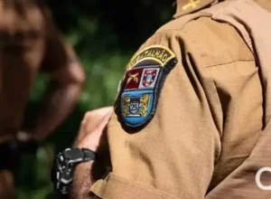 Policial militar em Umuarama.
