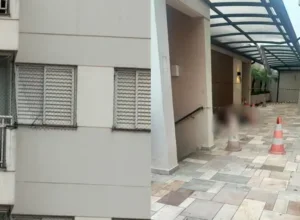 Prédio onde jovem tentou fugir de tortura em Londrina.