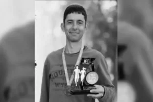 O atleta Erik, que morreu após passar mal em uma corrida de rua.