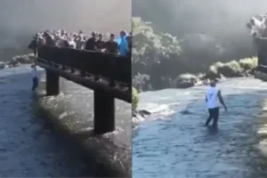 Turista que tentou recuperar celular nas Cataratas do Iguaçu.