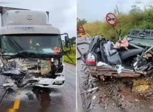 Jovem de 21 anos morre em colisão entre carro e caminhão na PR-431 no Paraná